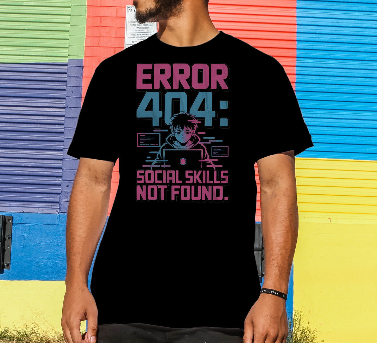 Error 404: Social Skills Not Found T-Shirt