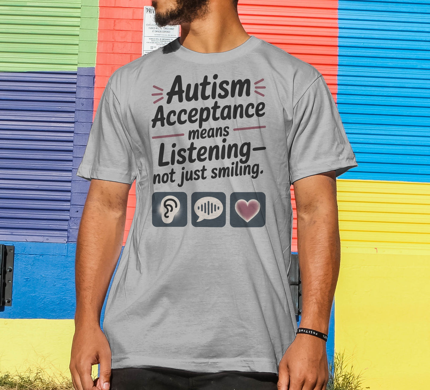 Autism Acceptance Means Listening T-Shirt