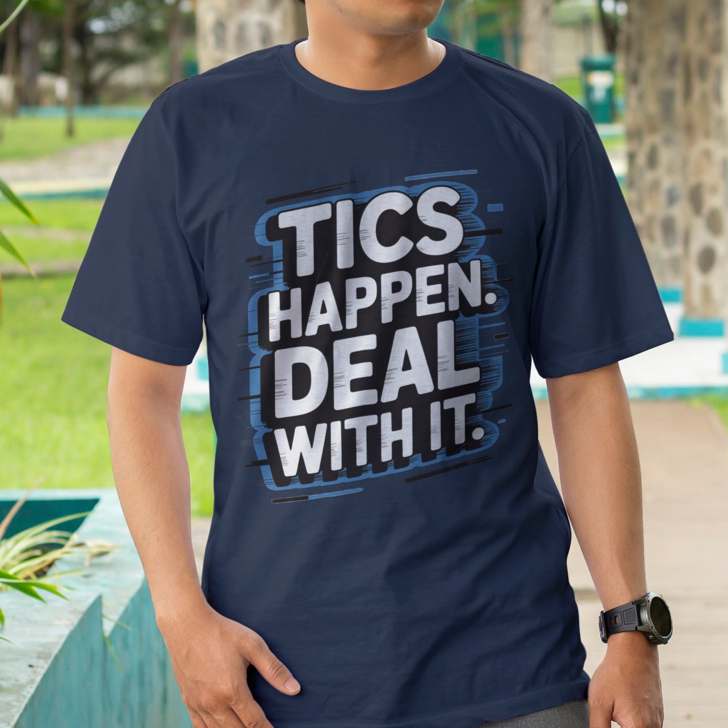 Tics Happen Deal With It T-Shirt