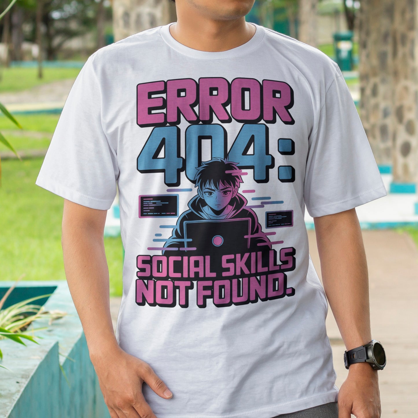 Error 404: Social Skills Not Found T-Shirt