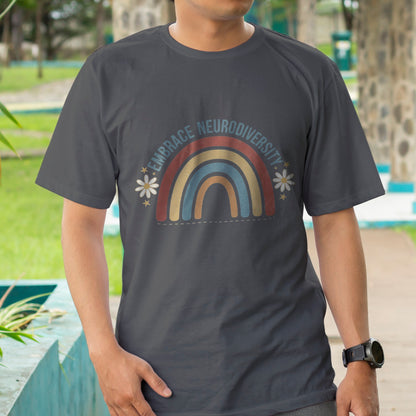 Embrace Neurodiversity Rainbow T-Shirt