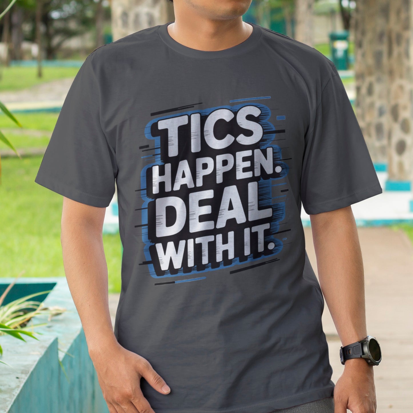 Tics Happen Deal With It T-Shirt