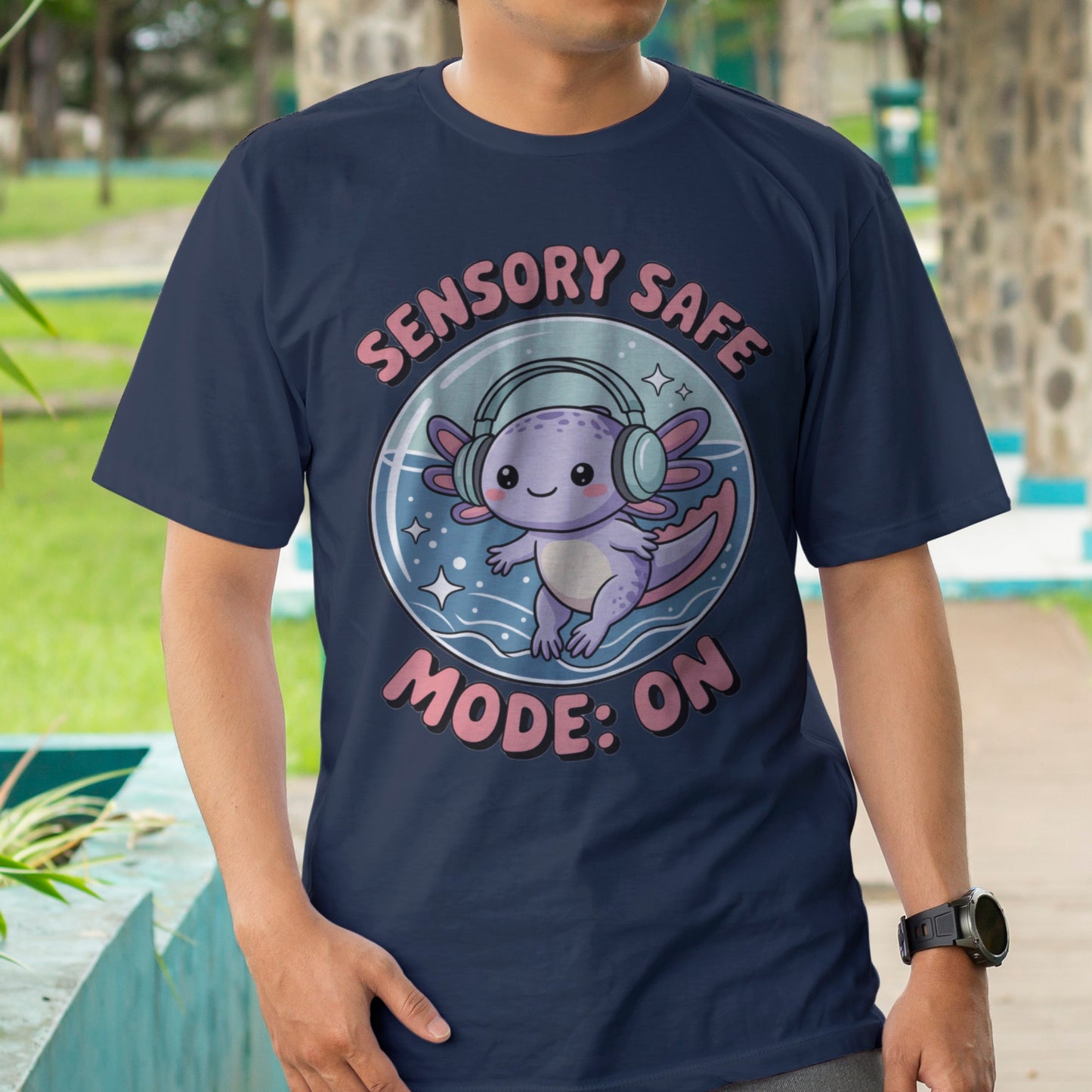 Sensory Safe Mode: On T-Shirt