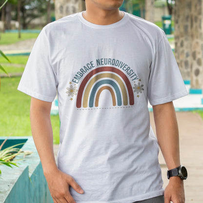 Embrace Neurodiversity Rainbow T-Shirt