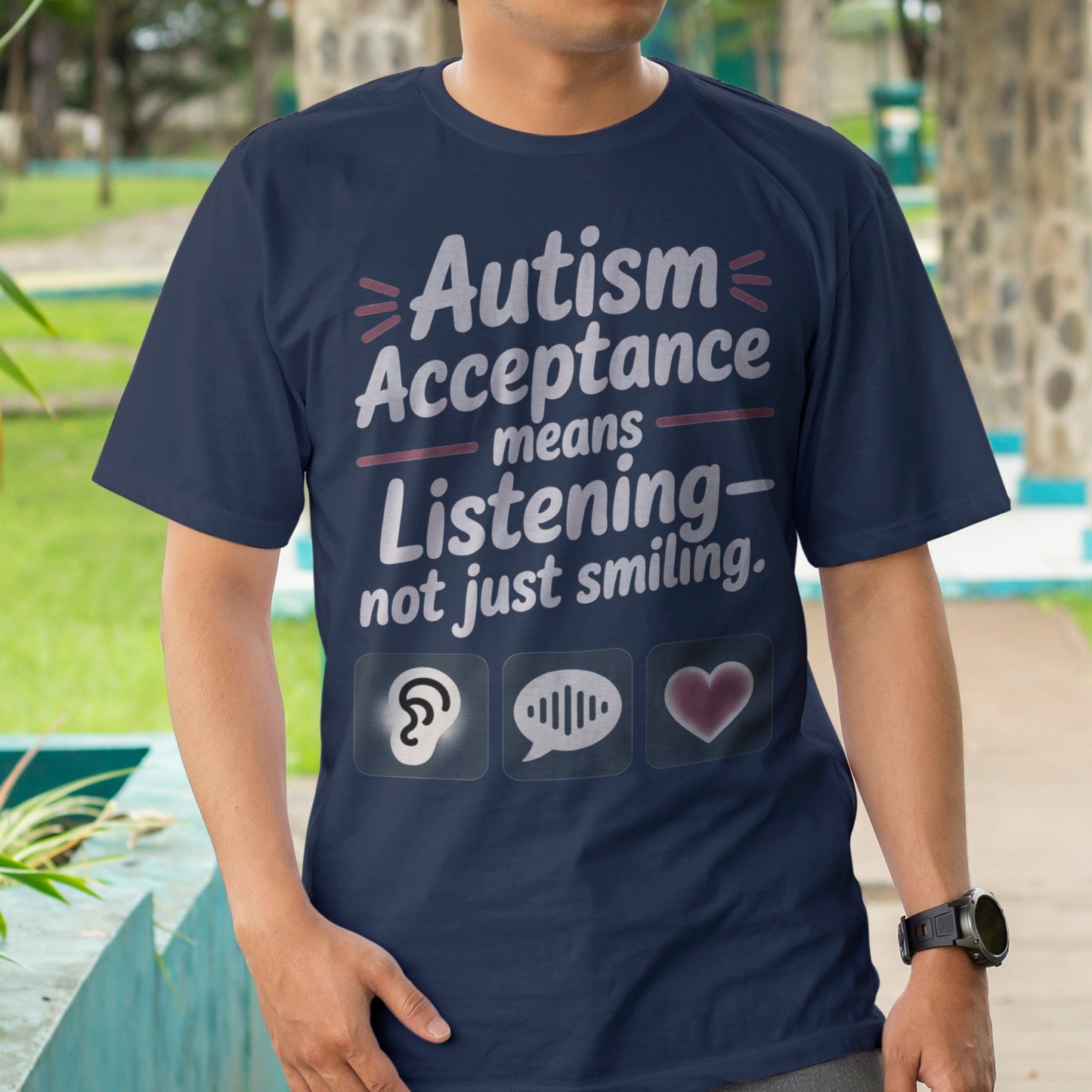 Autism Acceptance Means Listening T-Shirt