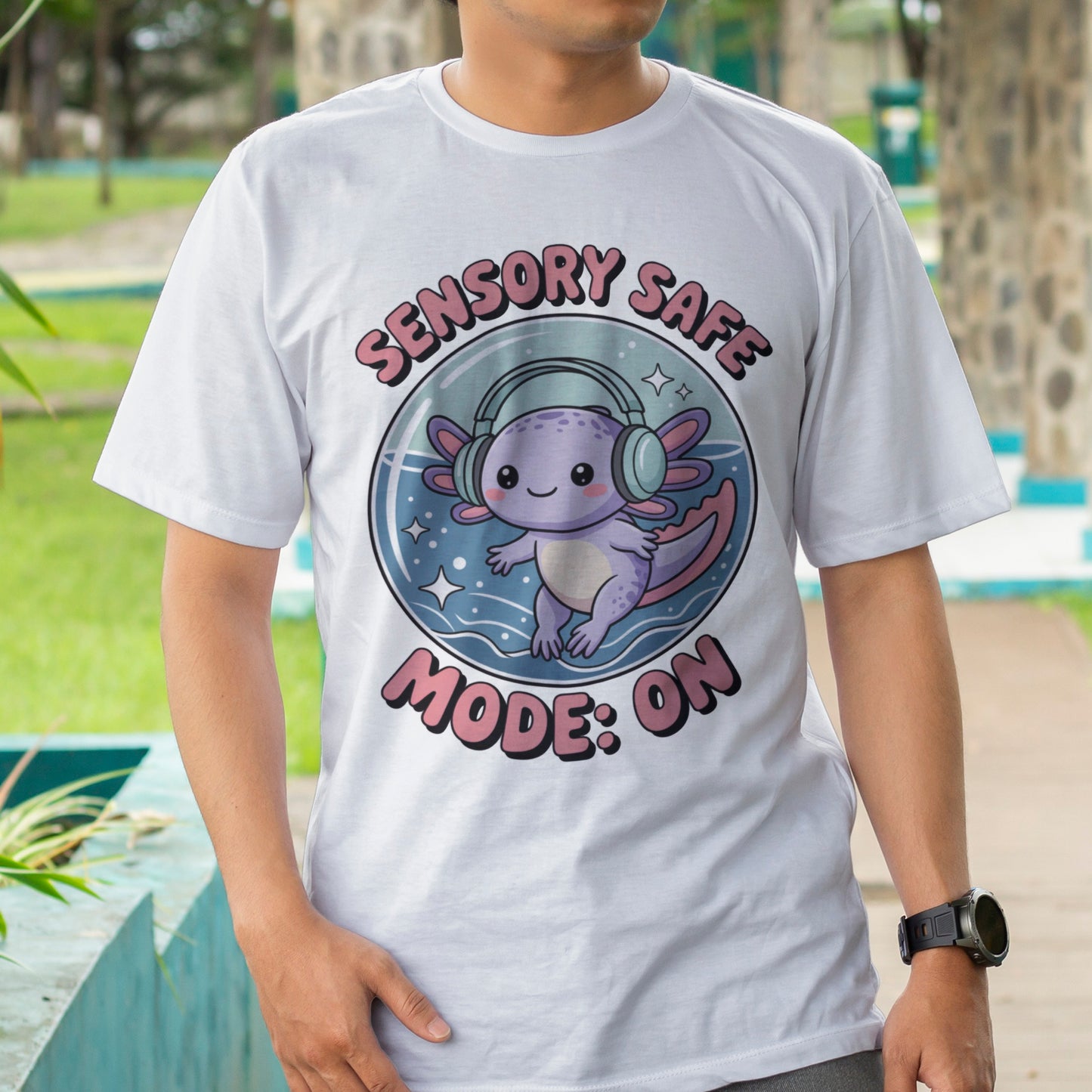 Sensory Safe Mode: On T-Shirt