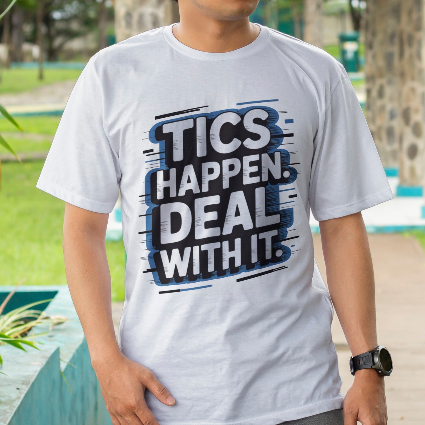 Tics Happen Deal With It T-Shirt