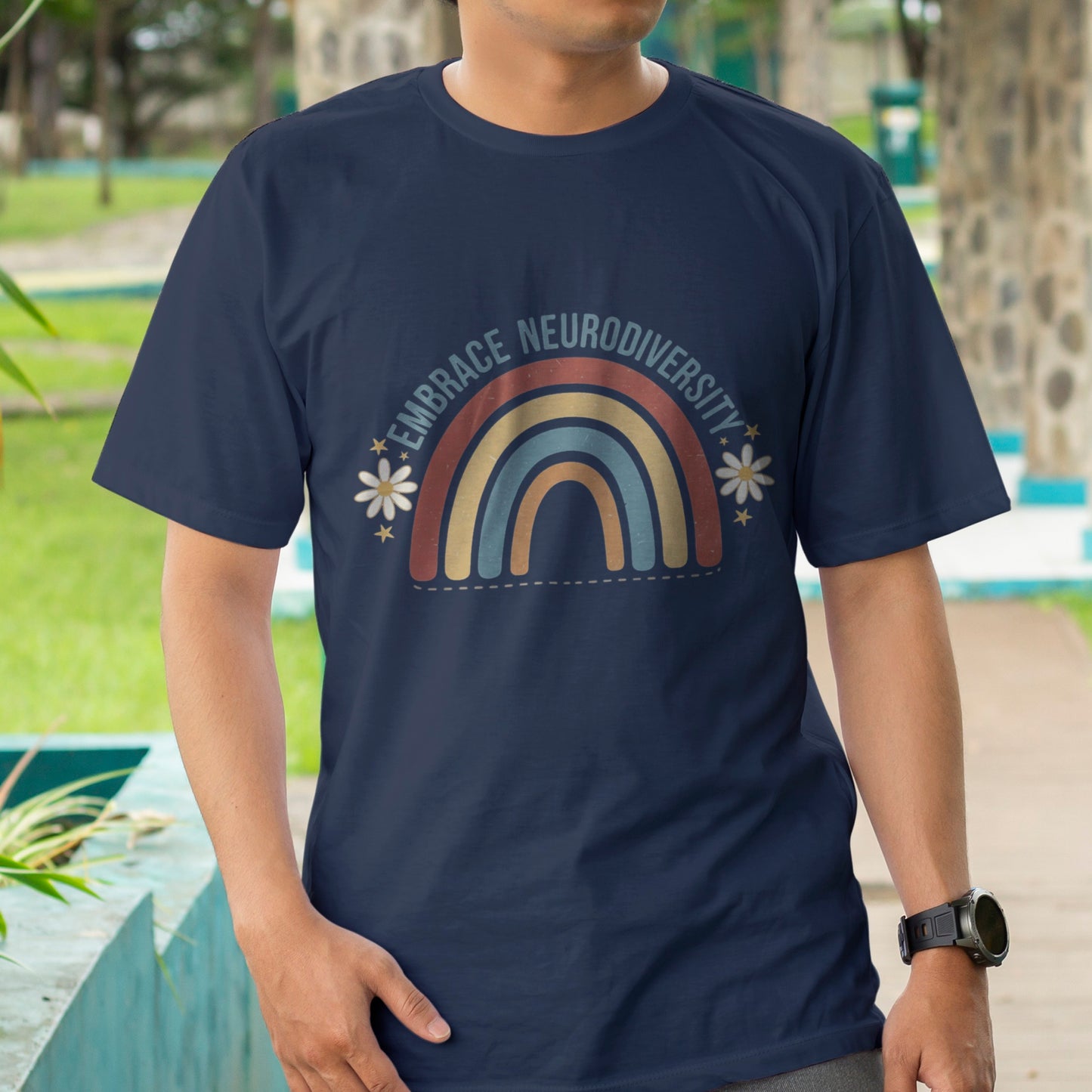 Embrace Neurodiversity Rainbow T-Shirt