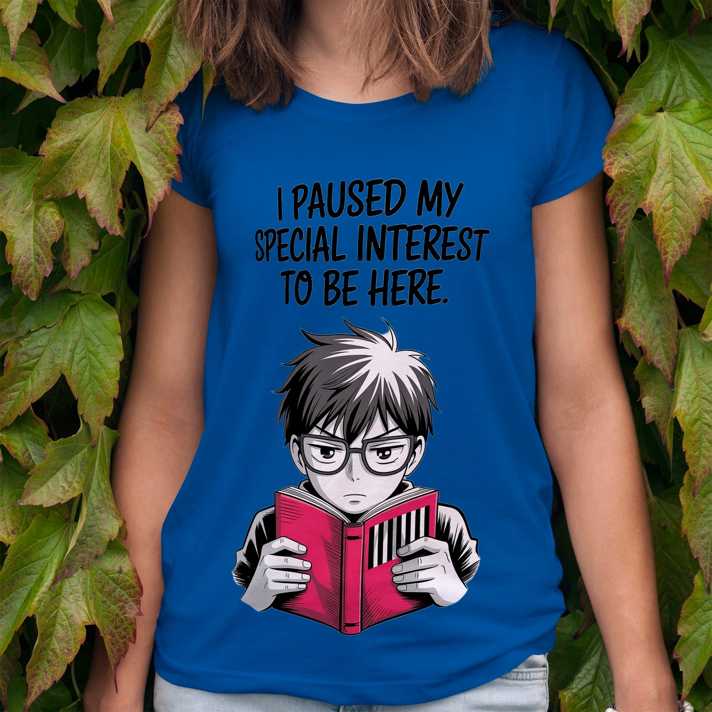 I Paused My Special Interest to Be Here Male T-Shirt