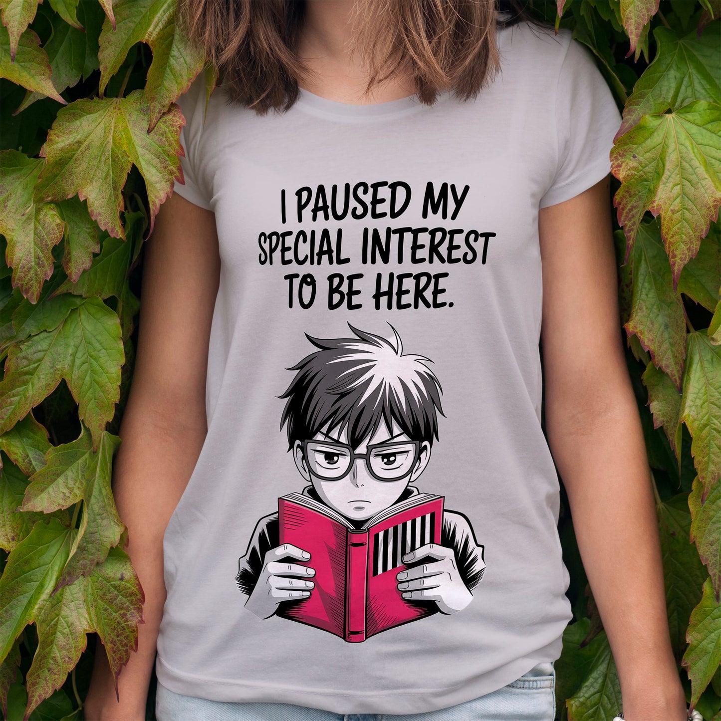 I Paused My Special Interest to Be Here Male T-Shirt