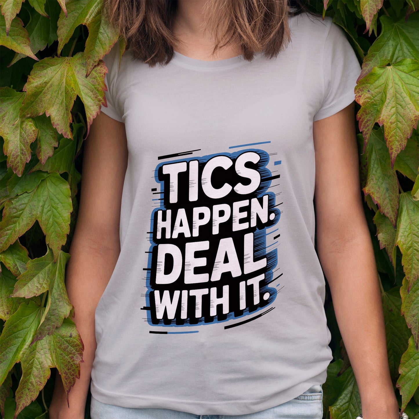 Tics Happen Deal With It T-Shirt