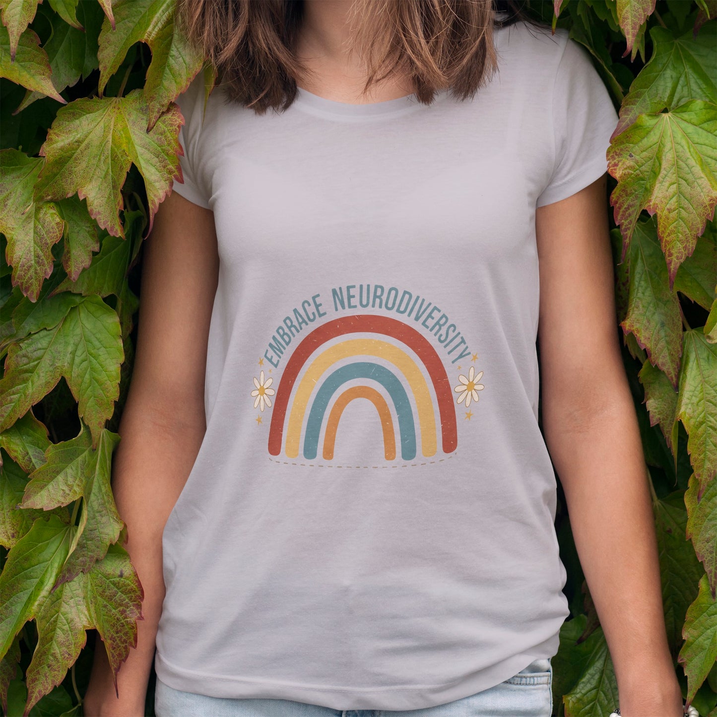 Embrace Neurodiversity Rainbow T-Shirt
