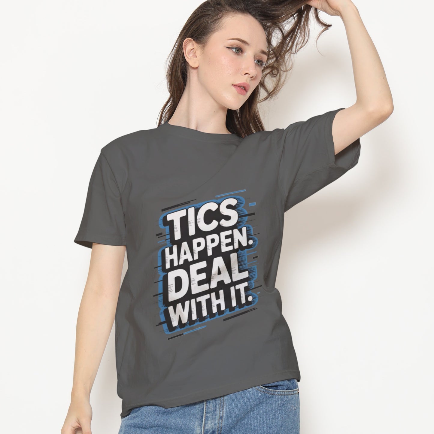 Tics Happen Deal With It T-Shirt