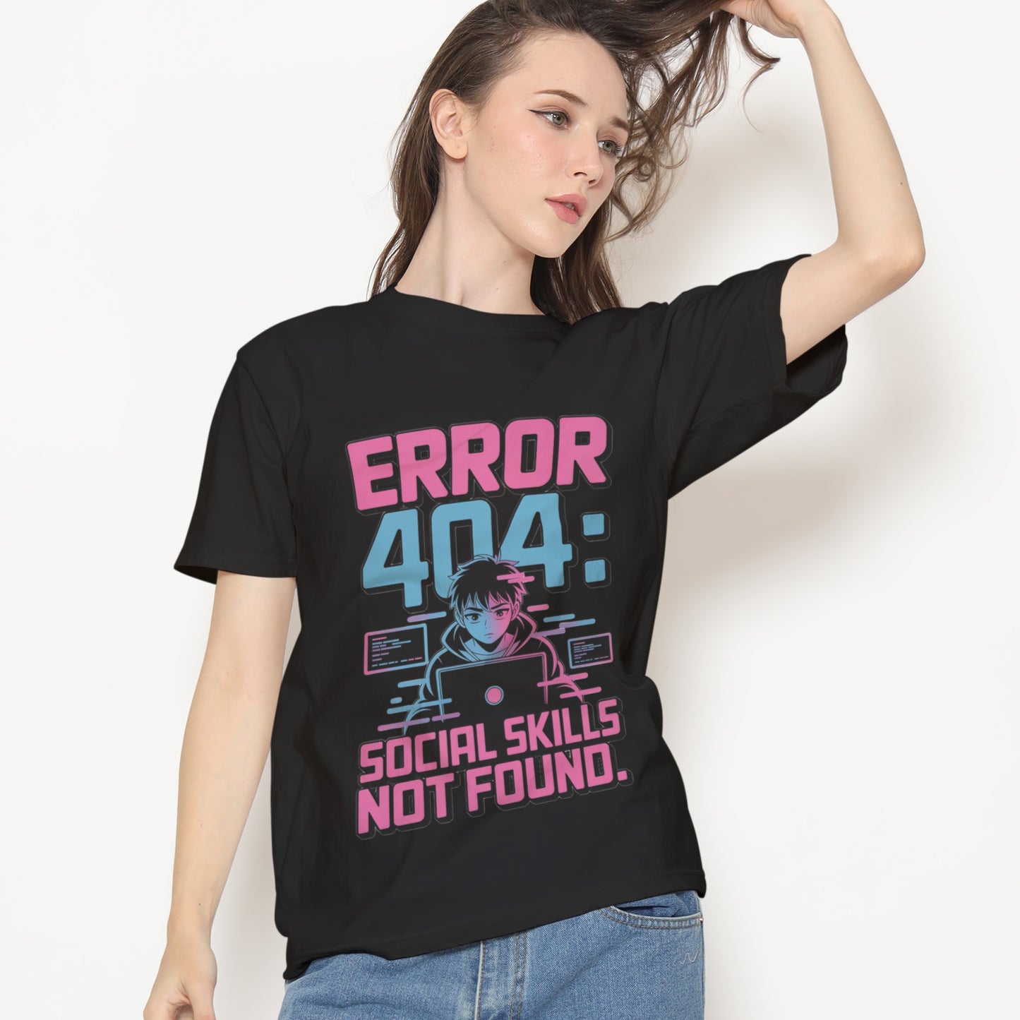 Error 404: Social Skills Not Found T-Shirt