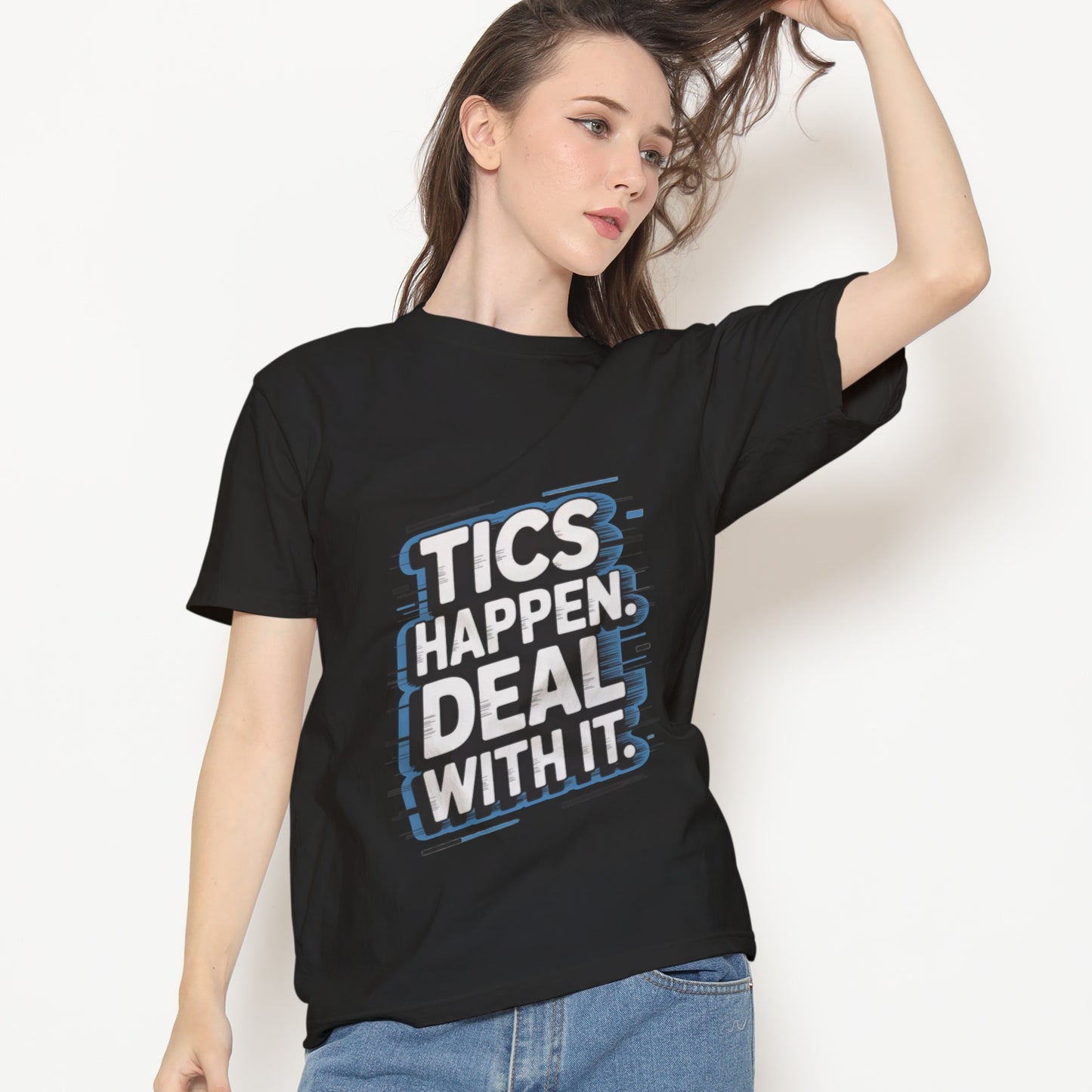 Tics Happen Deal With It T-Shirt