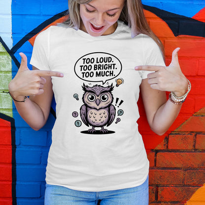 Overstimulated Owl T-Shirt