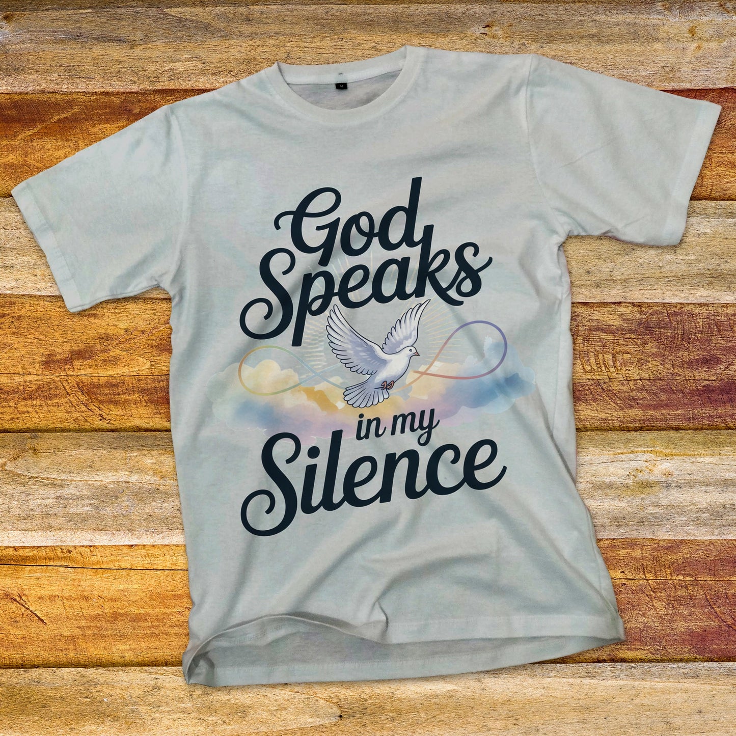 God Speaks in My Silence Dove T-Shirt