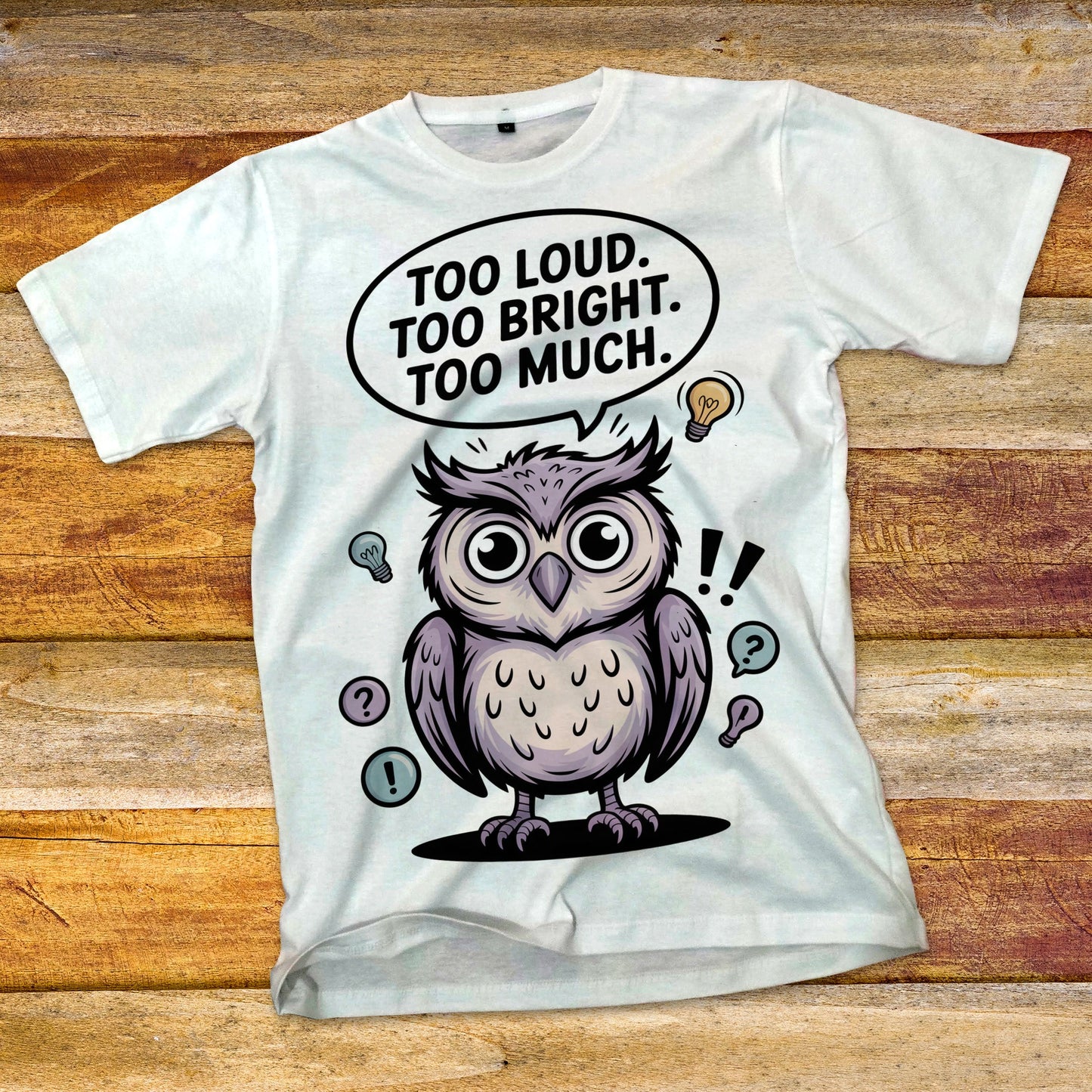 Overstimulated Owl T-Shirt
