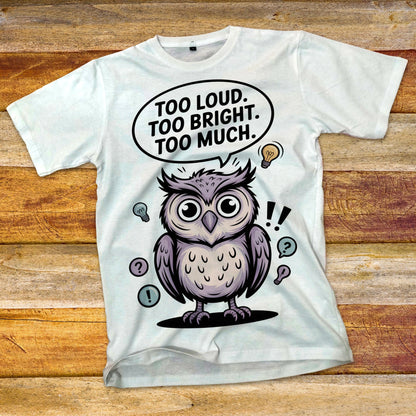 Overstimulated Owl T-Shirt