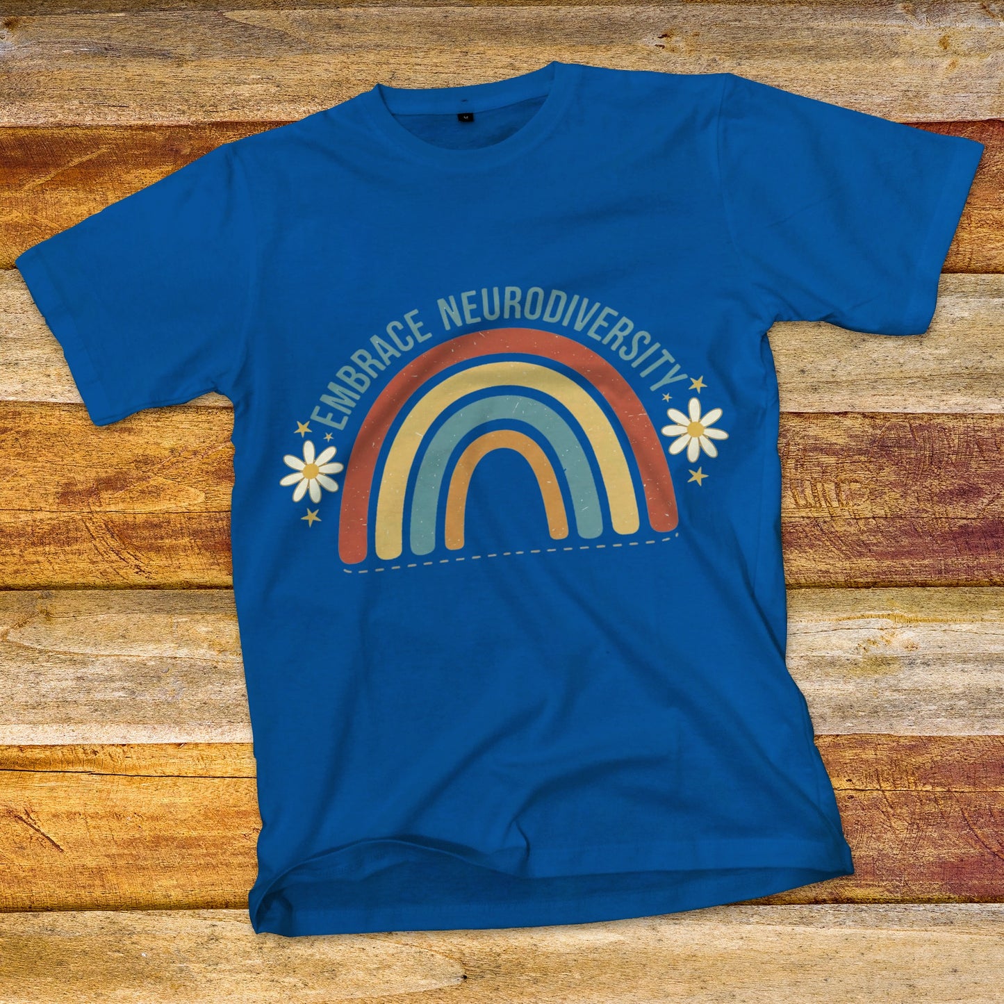 Embrace Neurodiversity Rainbow T-Shirt