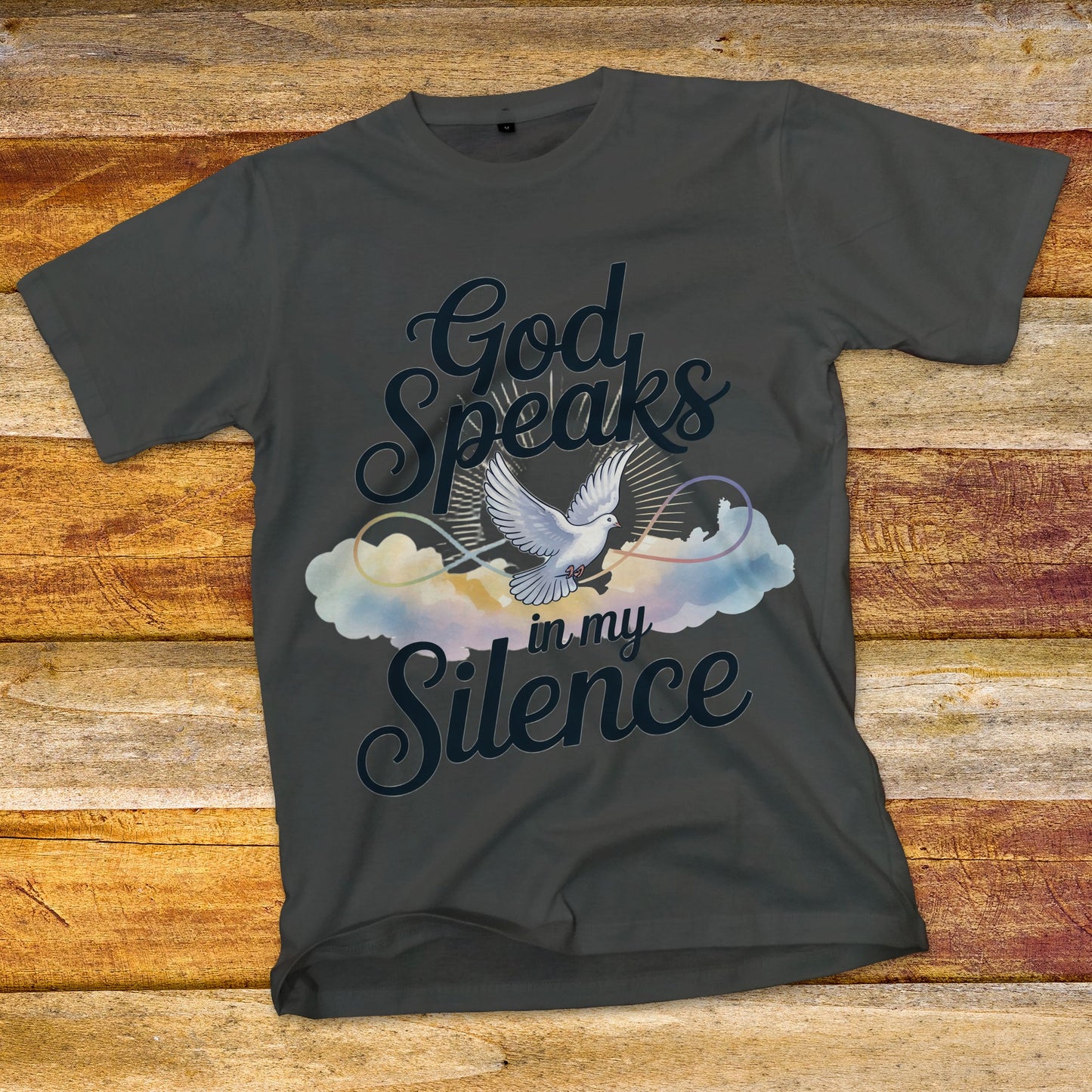 God Speaks in My Silence Dove T-Shirt