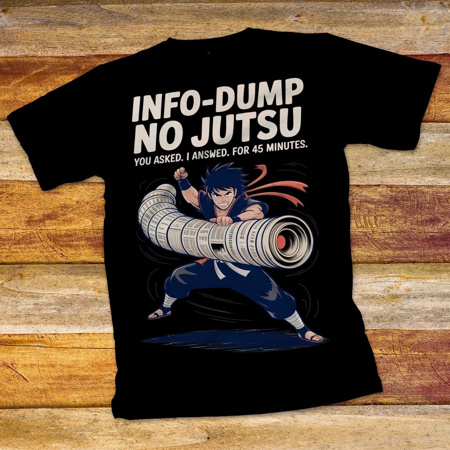 Info-Dump No Jutsu T-Shirt