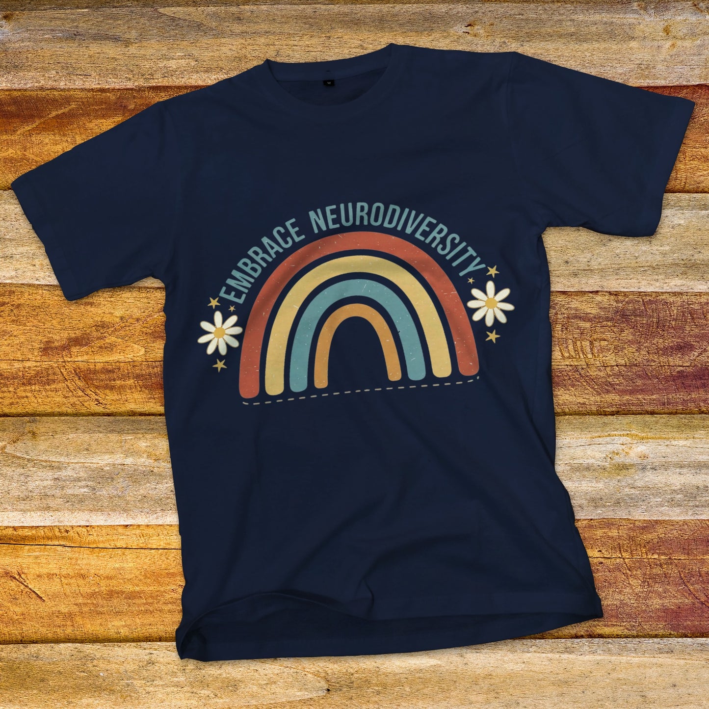 Embrace Neurodiversity Rainbow T-Shirt