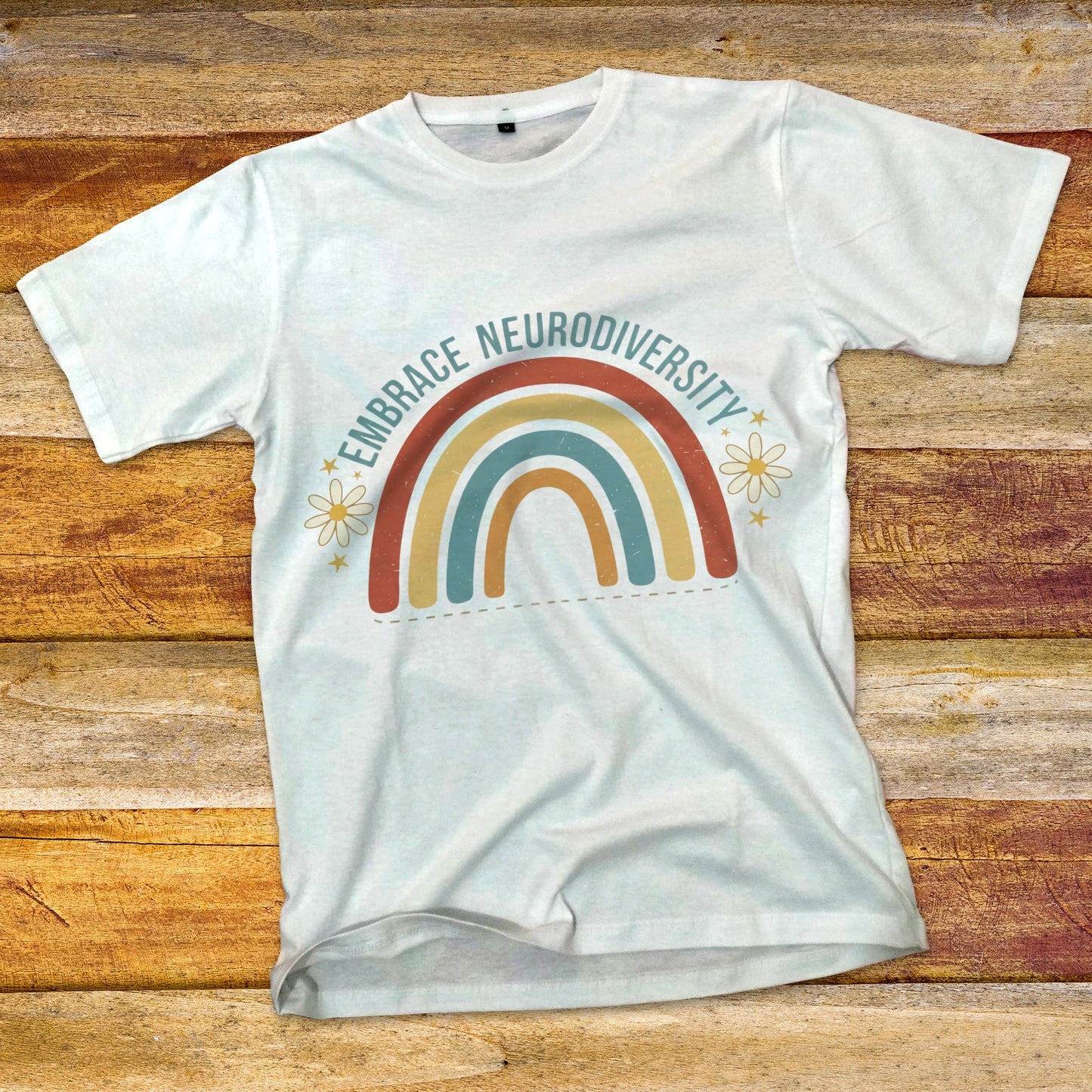 Embrace Neurodiversity Rainbow T-Shirt