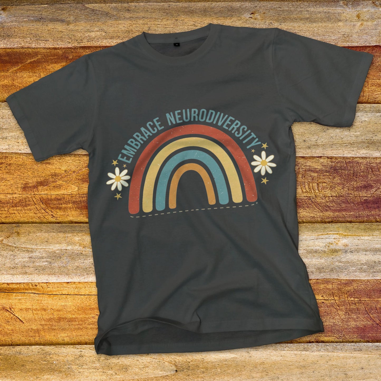 Embrace Neurodiversity Rainbow T-Shirt