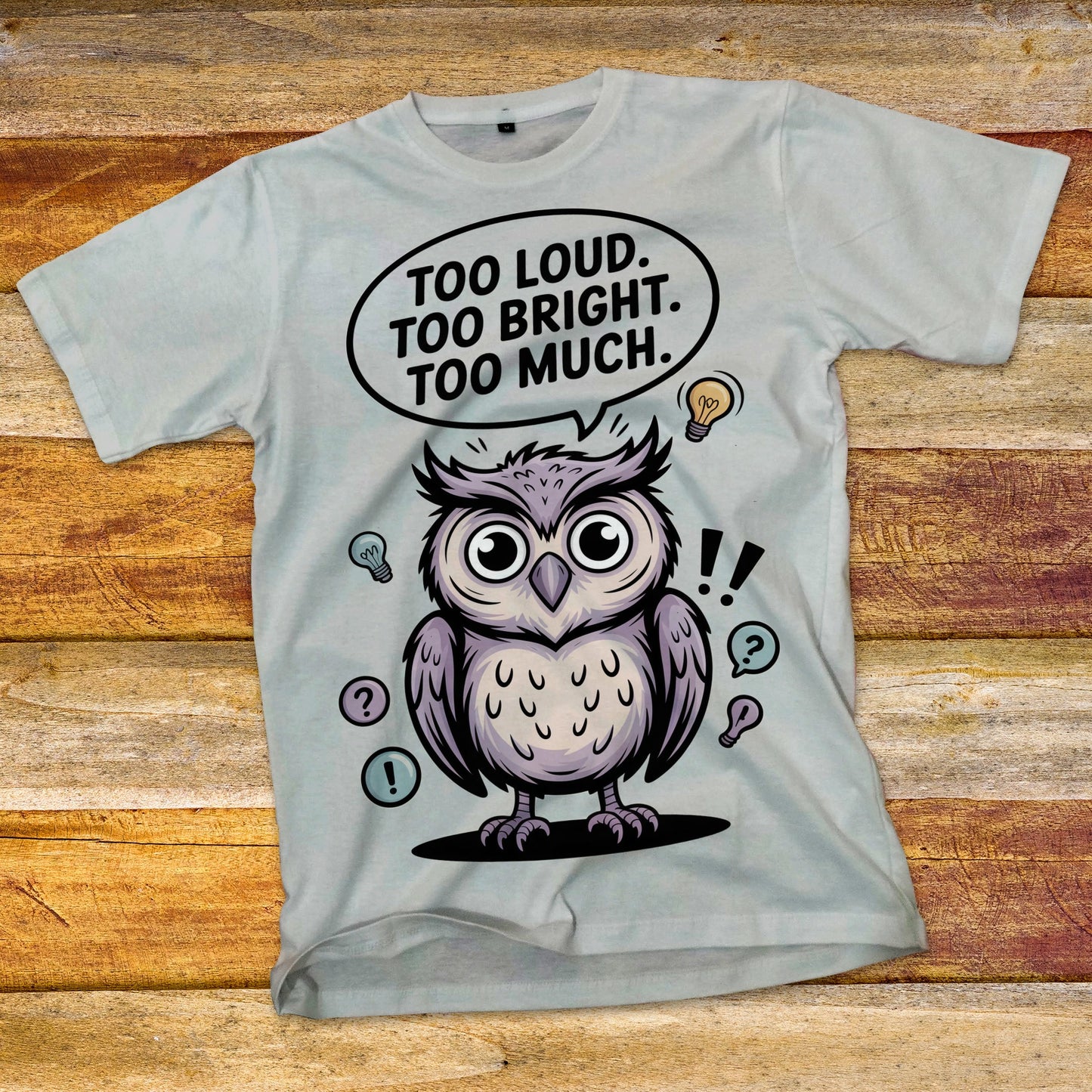 Overstimulated Owl T-Shirt