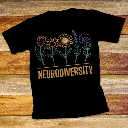 Neurodiversity Flowers T-Shirt