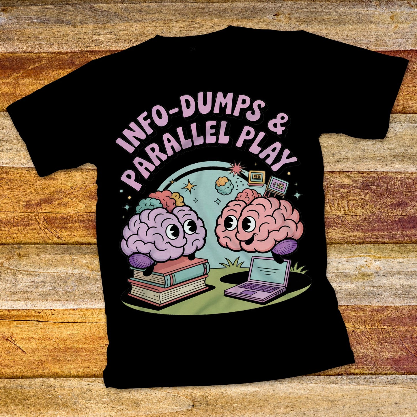 Info-Dumps & Parallel Play T-Shirt